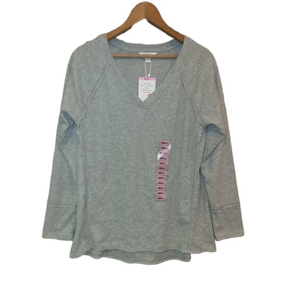 NWT Wildfox Womens Haley Brushed Long Sleeve Top - Heather Grey S - Picture 3 of 12